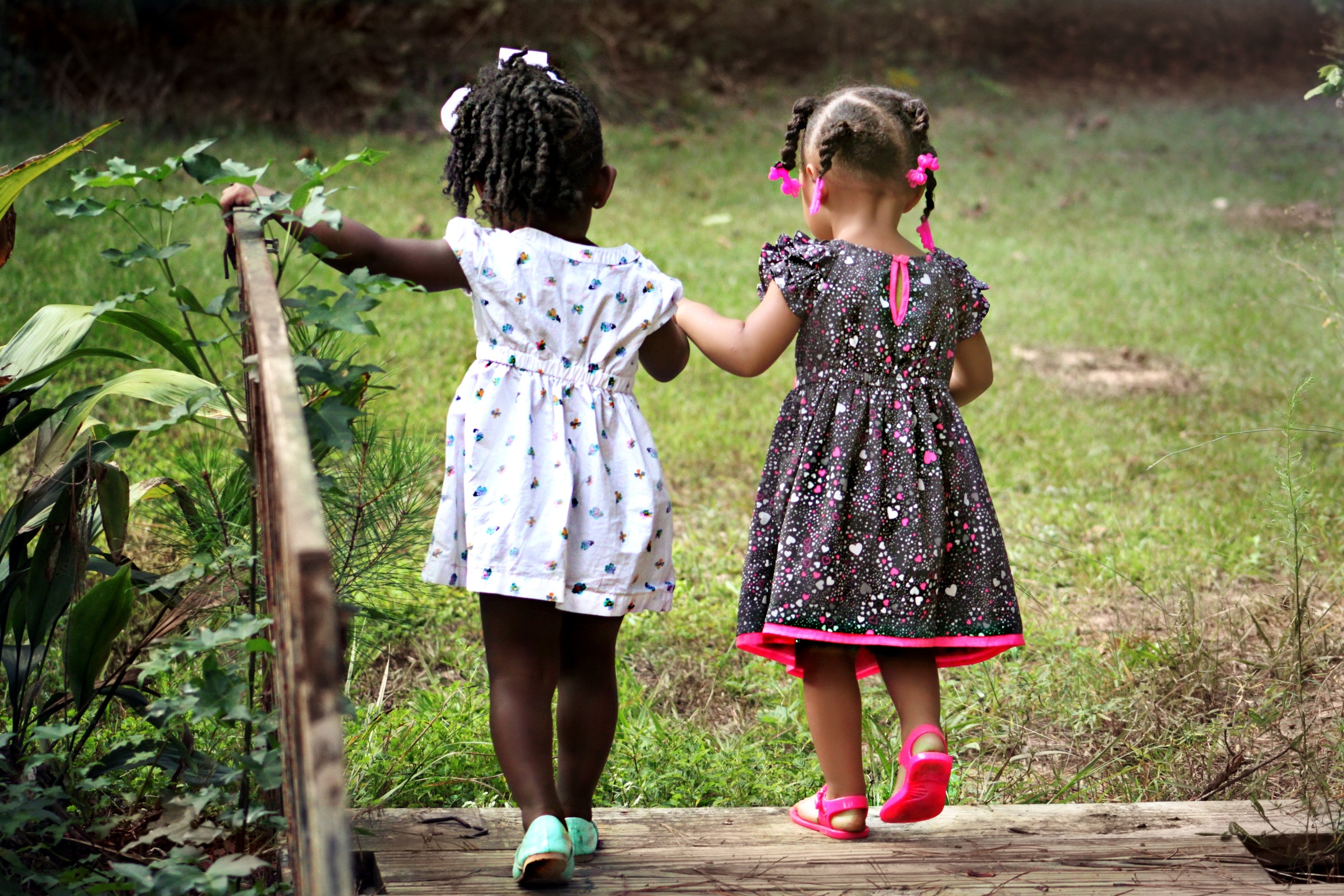 Image of children holding hands