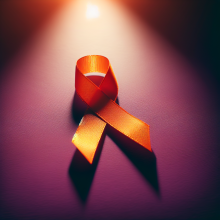 Orange ribbon symbolizing Gun Violence Prevention